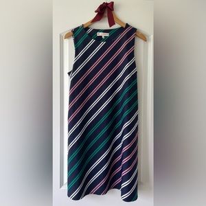 Jude Connally Melody Sailing Stripe navy dress